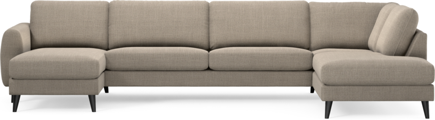 Bridge - 3-sits soffa med schäslong vänster och divan höger - Beige