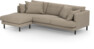 Harper - 4-sits med schäslong vänster - Beige