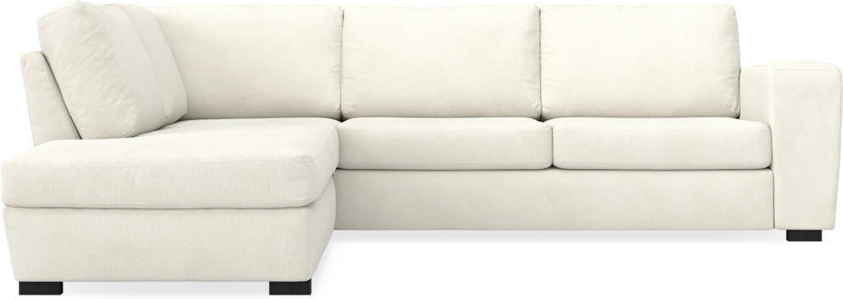 Friday - 2,5-sits soffa med divan vänster - Vit