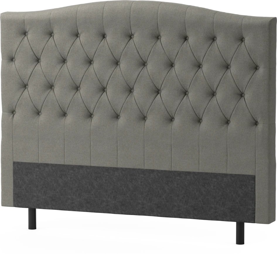 Delux Välvd - Sänggavel, 90-210 cm - Grå