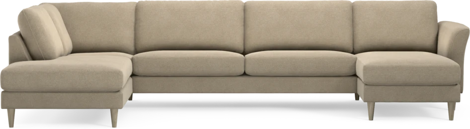 Bridge - 3-sits soffa med divan vänster och schäslong höger - Beige