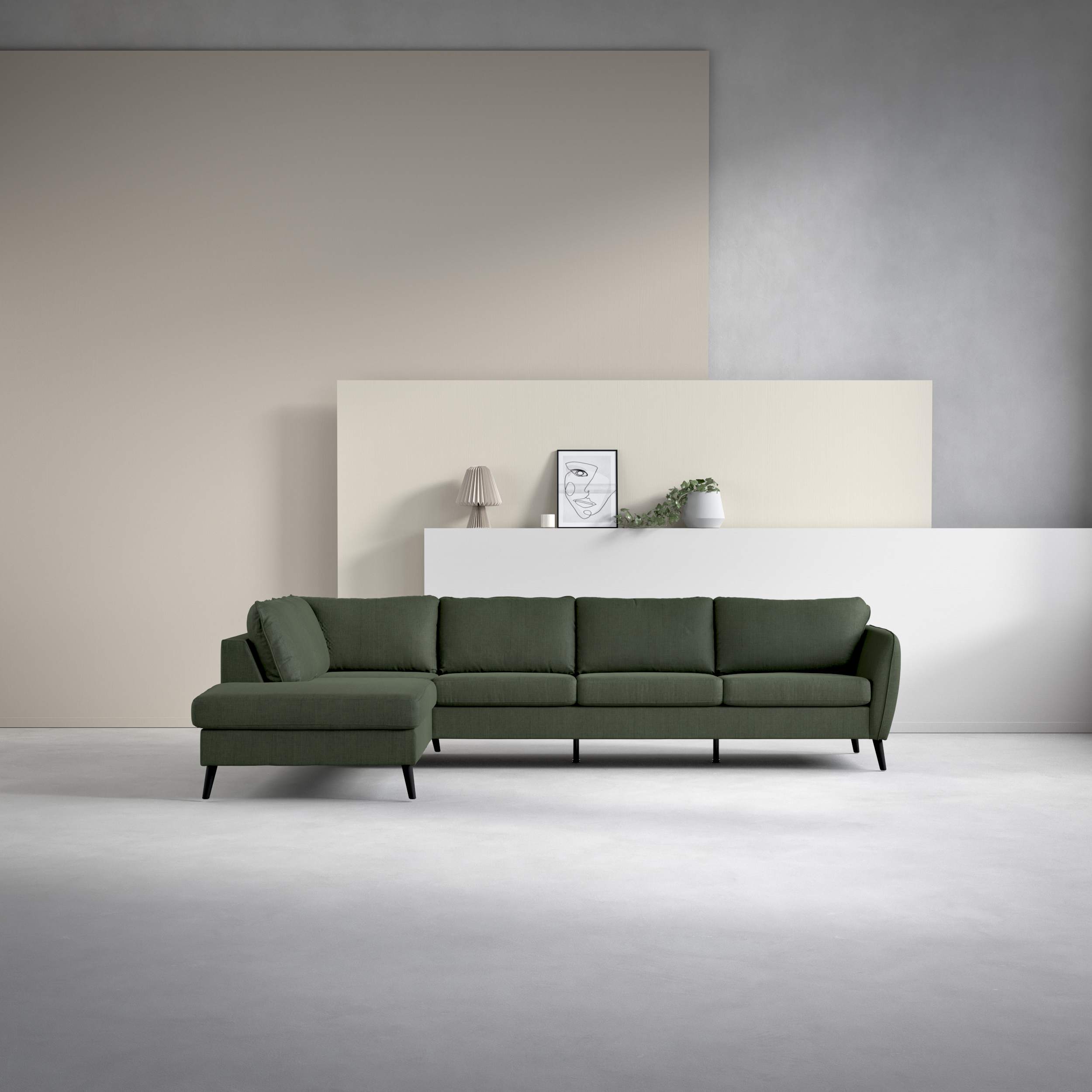 County - 3-sits soffa med divan vänster - inspiration