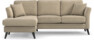 Eden - 2-sits soffa med schäslong - Beige
