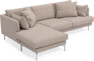 Harper - 4-sits med schäslong vänster - Beige