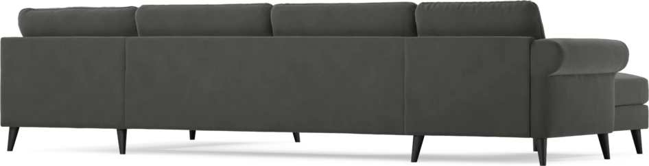 Bridge - 3-sits soffa med schäslong vänster och divan höger - Grå