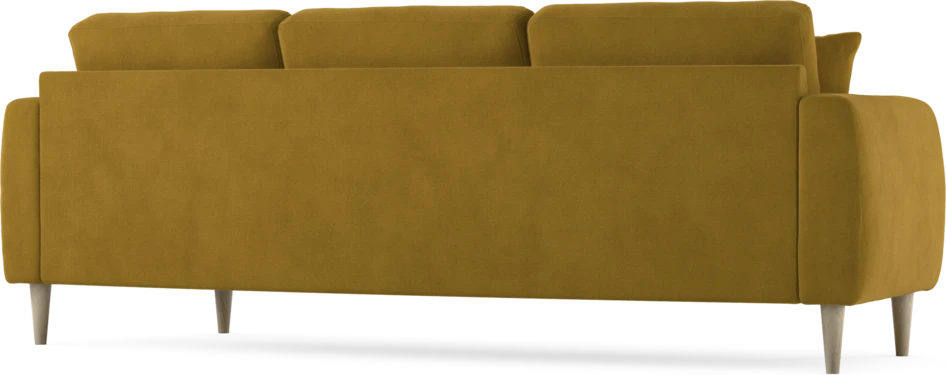 Eden - 3-sits soffa svängd - Gul