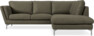 Madison - 2-sits soffa med divan höger - Brun