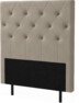 New York pikerad - Sänggavel, 90-210 cm - Beige