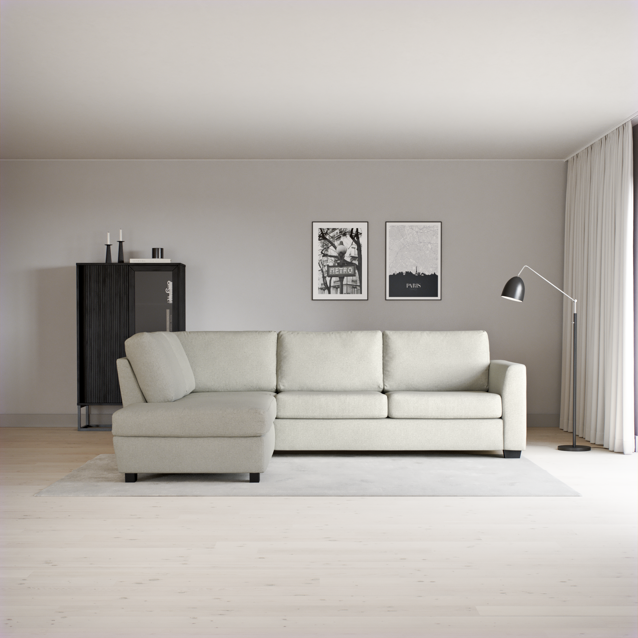 Friday - 2,5-sits soffa med divan vänster - inspiration