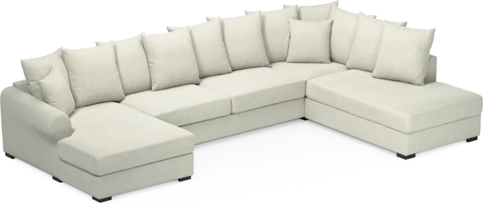 Town - 3-sits soffa med divan höger och schäslong vänster - Vit