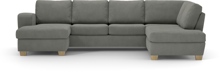 Friday - 3-sits soffa med schäslong vänster och divan höger - Grå