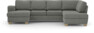 Friday - 3-sits soffa med schäslong vänster och divan höger - Grå