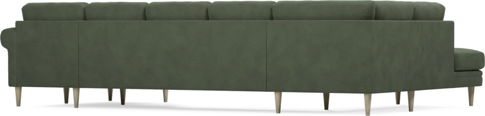 Eden - 3-sits soffa med divan vänster och schäslong höger - Grön