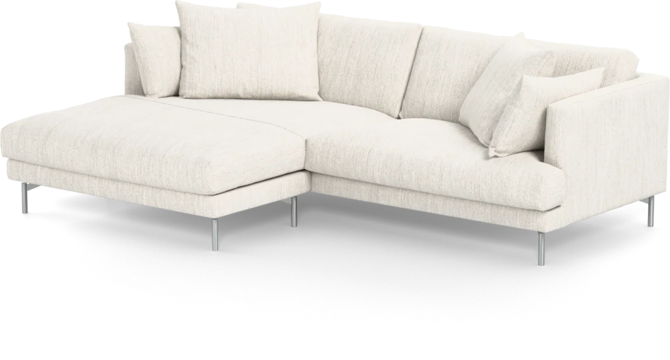 Harper - 4-sits med schäslong XL vänster - Vit