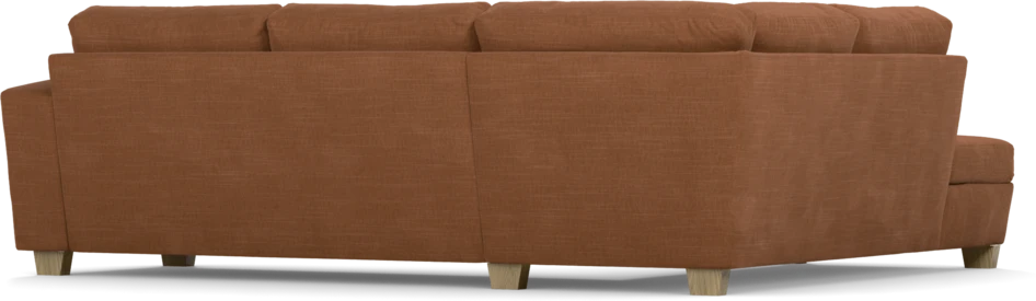 Friday - 2,5-sits soffa med divan vänster - Orange