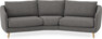 Madison - 3-sits soffa svängd, 90 cm - Brun