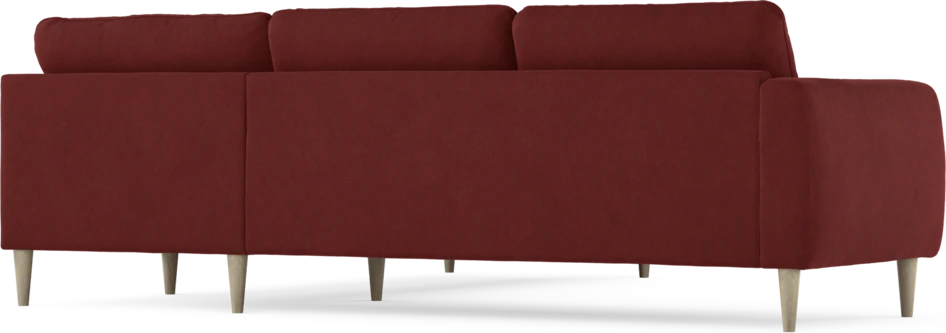 Bridge - Hörnsoffa, 2+2-sits - Röd