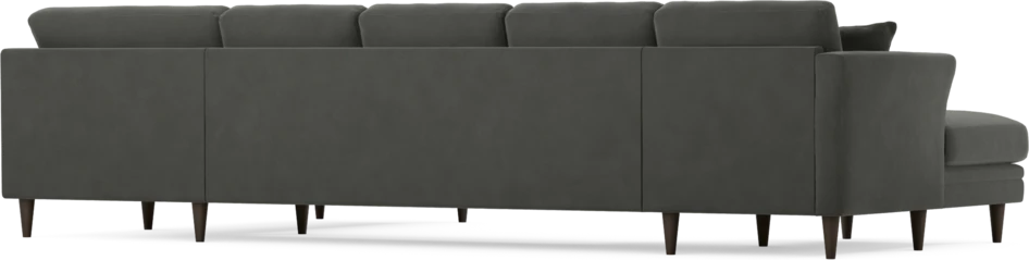 Eden - 3-sits soffa med schäslong vänster och divan höger - Grå