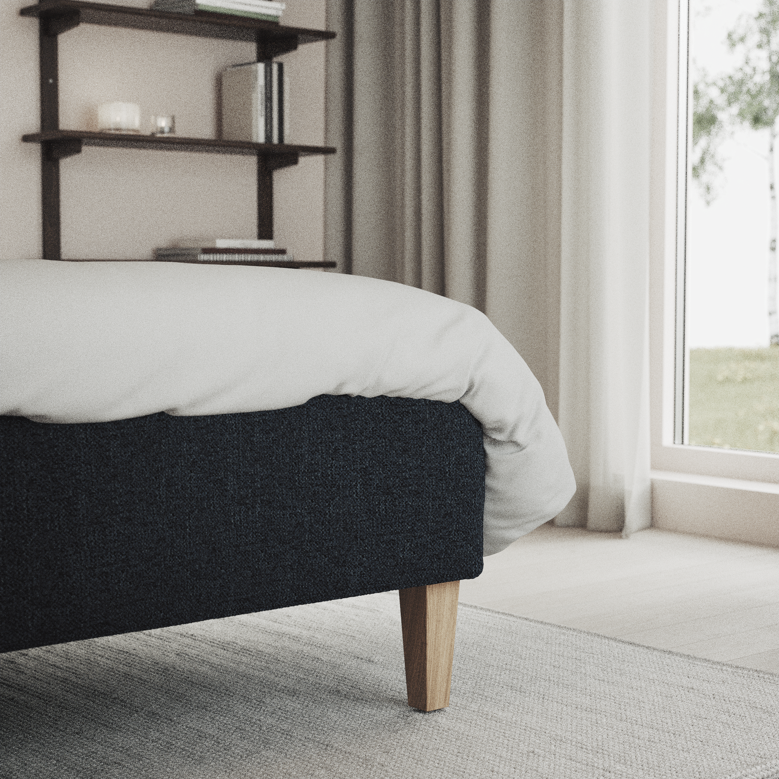 Delux Exclusive - Kontinentalsäng, enkelsäng 140 cm med bäddmadrass och sängben - inspiration
