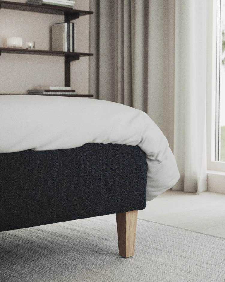 Delux Exclusive - Kontinentalsäng, enkelsäng 140 cm med bäddmadrass och sängben - inspiration