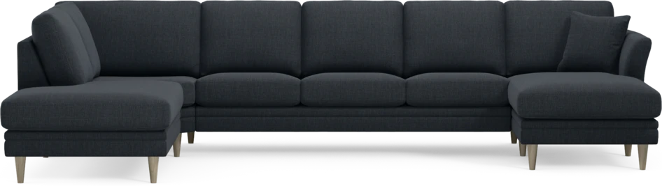 Eden - 3-sits soffa med divan vänster och schäslong höger - Blå