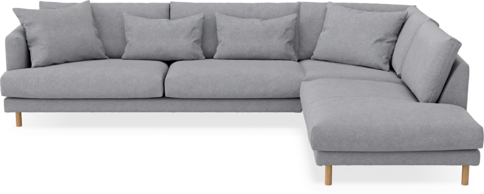Harper - 3-sits soffa med divan höger - Grå