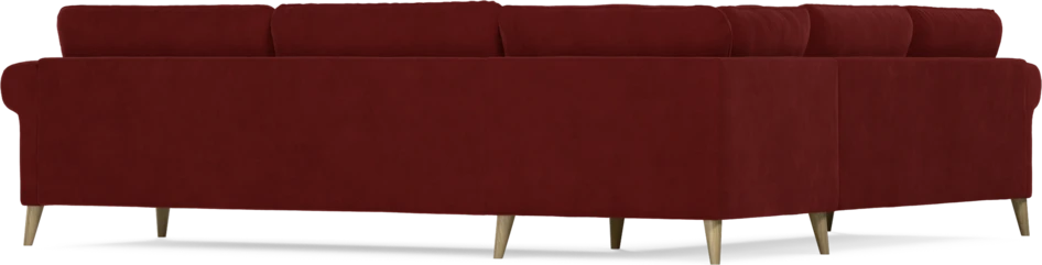 Bridge - Hörnsoffa, 2+3-sits - Röd