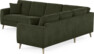 Eden - Hörnsoffa, 3+2-sits - Grön