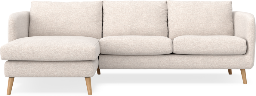 Madison - 2-sits soffa med schäslong vänster - Beige