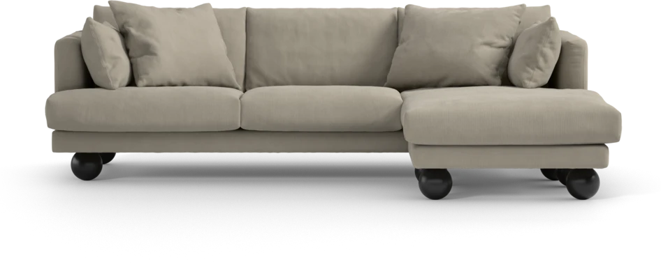 Harper - 4-sits med schäslong höger  - Beige