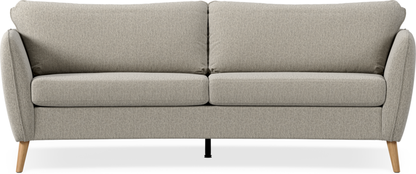 County - 3-sits soffa svängd - Beige