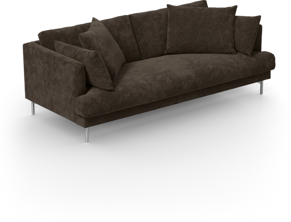 Harper - 3-sits soffa, hel dyna - Brun