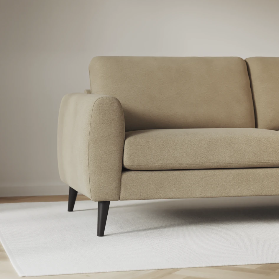 Bridge - 3-sits soffa med schäslong vänster och divan höger - Beige