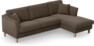 Eden - 2,5-sits soffa med schäslong - Brun