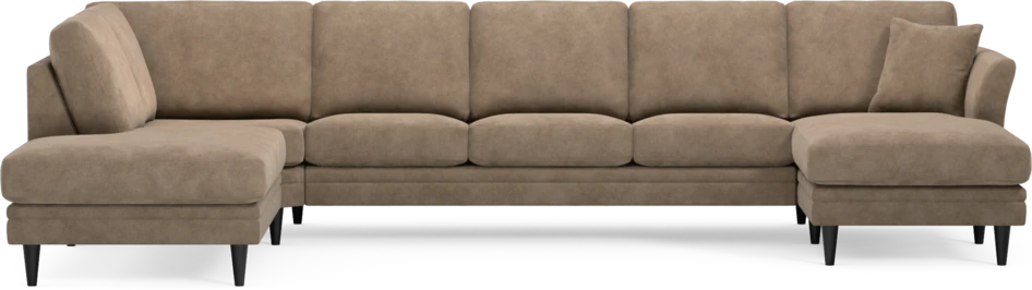 Eden - 3-sits soffa med divan vänster och schäslong höger - Beige