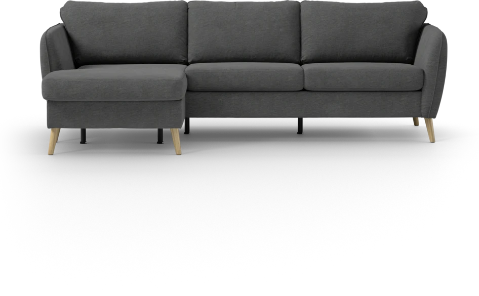 County - 3-sits soffa med flyttbar schäslong - Grå