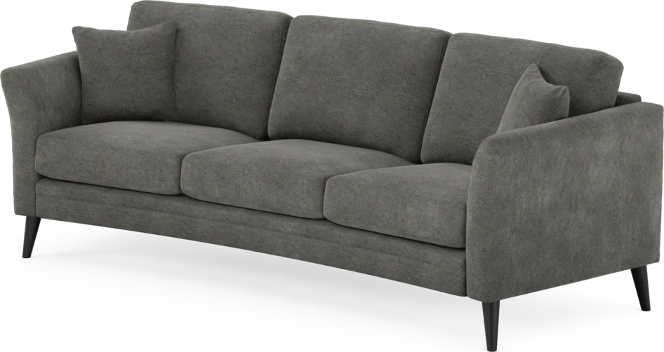 Eden - 3-sits soffa svängd - Grå