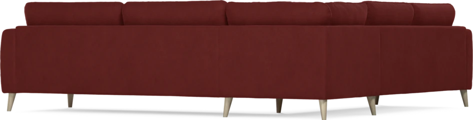 Bridge - Hörnsoffa, 2+3-sits - Röd