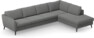County - 3-sits soffa med divan höger - Grå