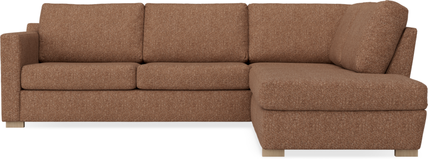 Friday - 2,5-sits soffa med divan höger - Orange