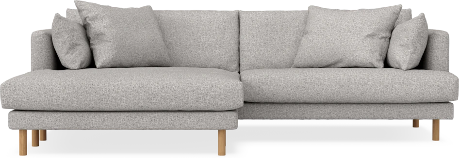 Harper - 4-sits med schäslong XL vänster - Vit