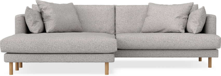 Harper - 4-sits med schäslong XL vänster - Vit