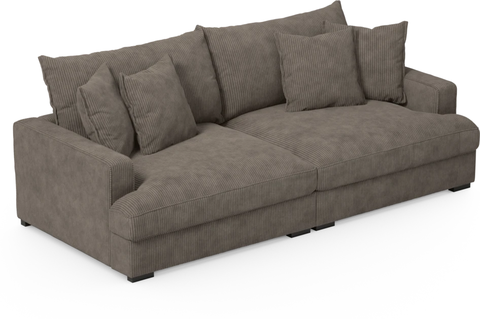 Rossi - 3-sits soffa - Brun