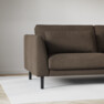 Willow - 3-sits soffa, hel dyna, fast klädsel - Brun