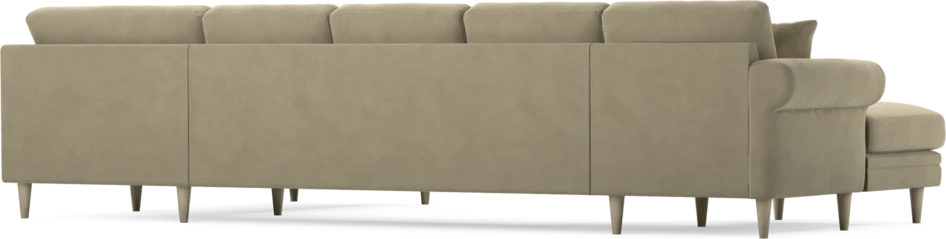 Eden - 3-sits soffa med schäslong vänster och divan höger - Beige