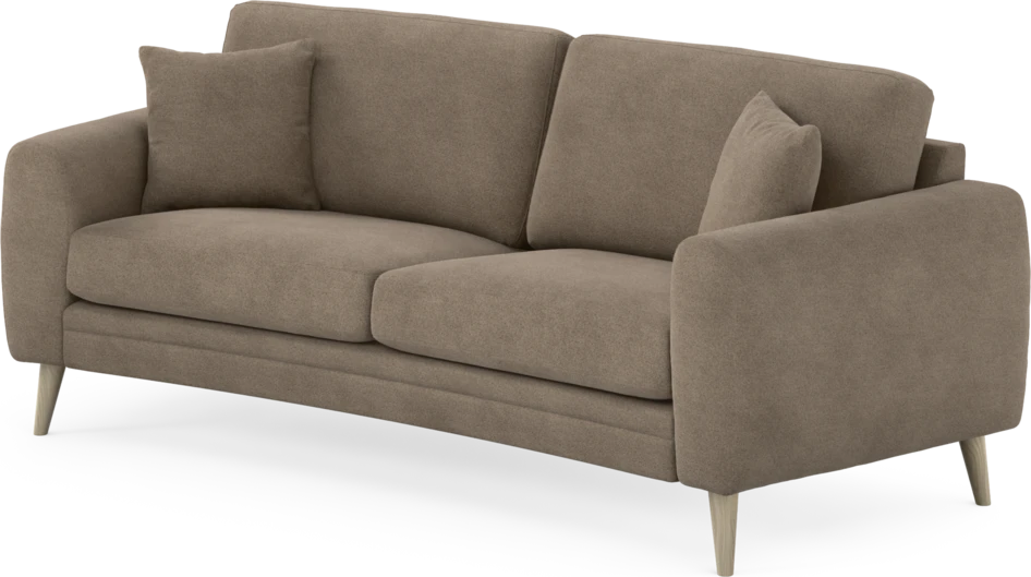 Eden - 2,5-sits soffa svängd - Brun