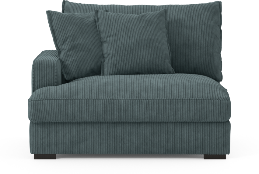 Rossi - 1,5-sits med armstöd vänster - Blå