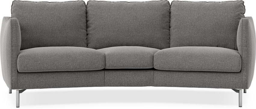 Madison - 3-sits soffa svängd, 70 cm - Grå