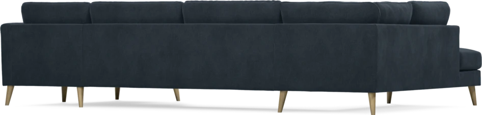 Bridge - 3-sits soffa med divan vänster och schäslong höger - Blå
