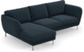 Madison Lux - 2-sits soffa med schäslong vänster - Blå